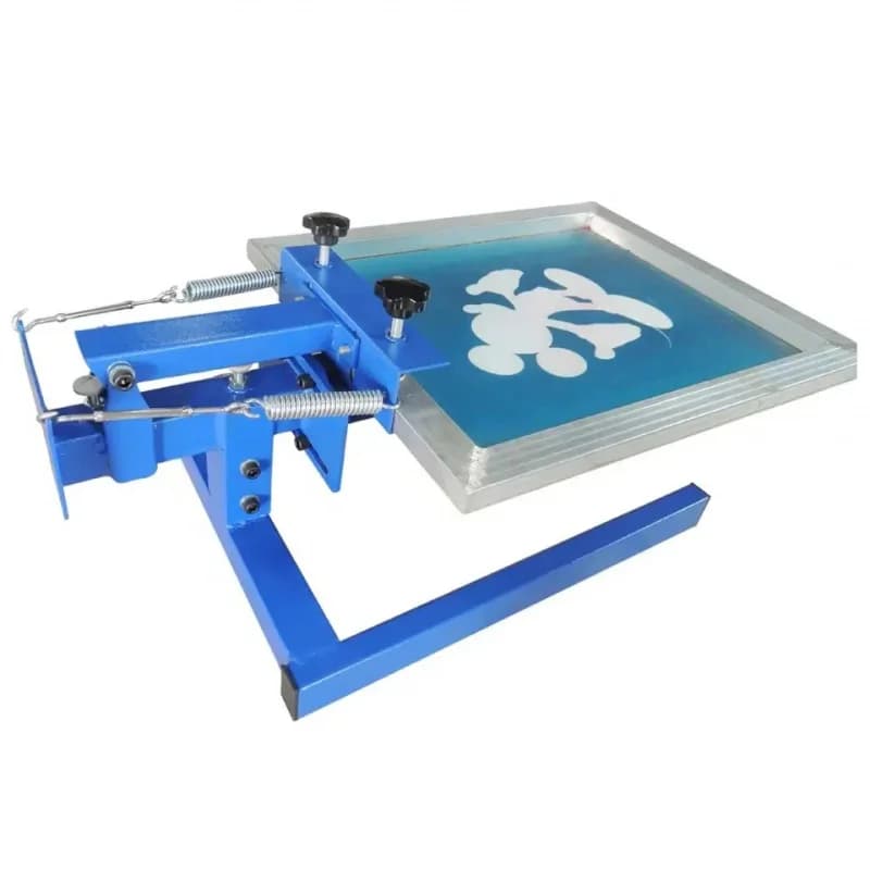 Piccola macchina serigrafica a telaio monocromatico fisso per T-shirt - Attrezzatura per serigrafia