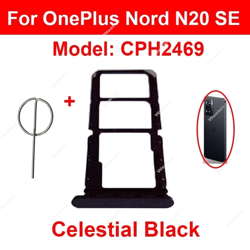 Per OnePlus 1+ Nord 4 N20 N30 SE 5G Vassoio scheda SIM Supporto SIM Slot Lettore di schede Presa Cavo flessibile Parti di riparazione