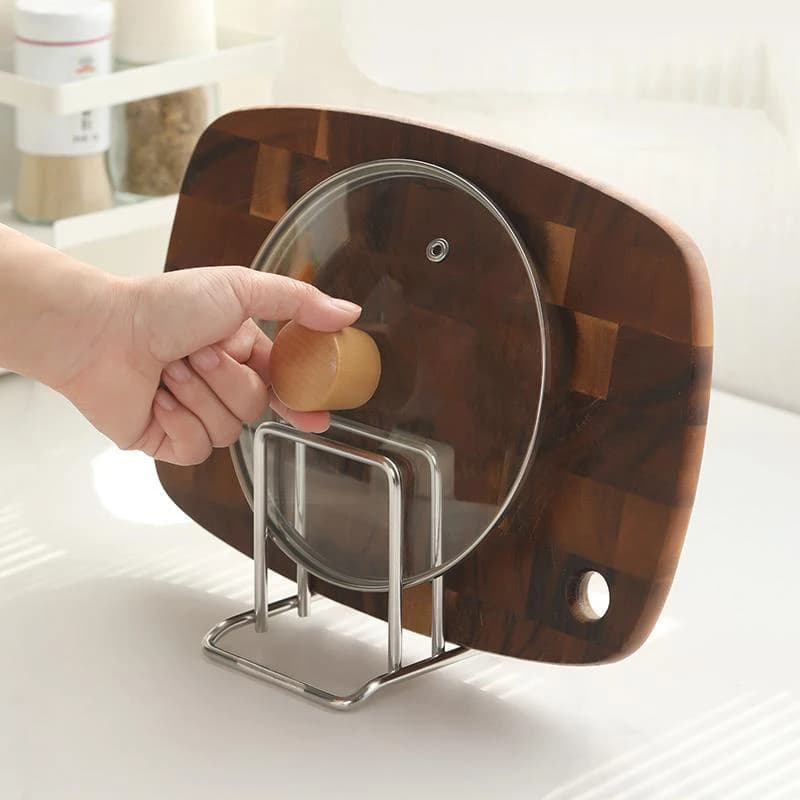 1PC Rack Shelf Stand Multi Layer Space Saving Rustproof Cutting Board Practical Kitchen Organizer Pot Lid Holder Art Home