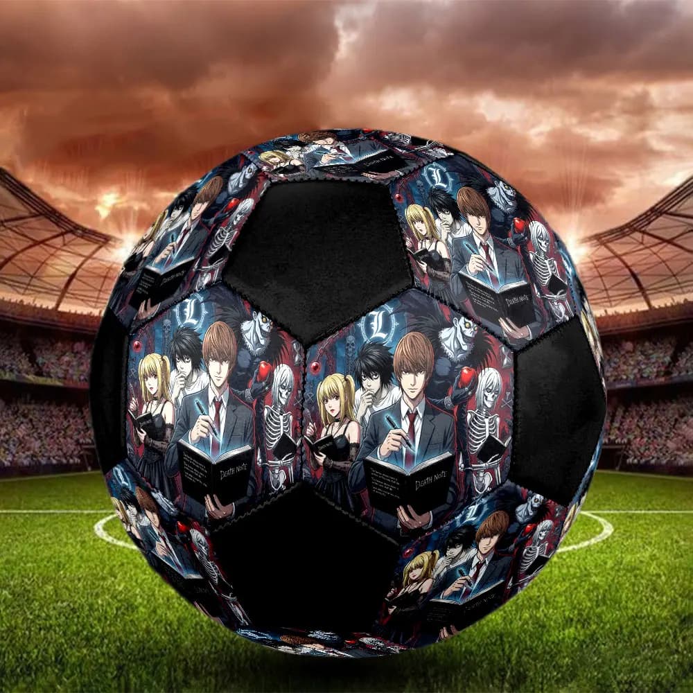 1PC Death Note Soccer Ball Football Size 5 Training Ball Fashion Outdoor Sports Birthday Present -HE75