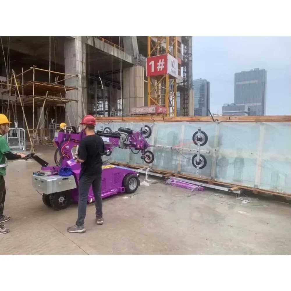 Macchina per l'installazione del vetro della finestra del robot per vetri Sollevatore di aspirazione per carichi pesanti per progetti di pareti di tende da cantiere