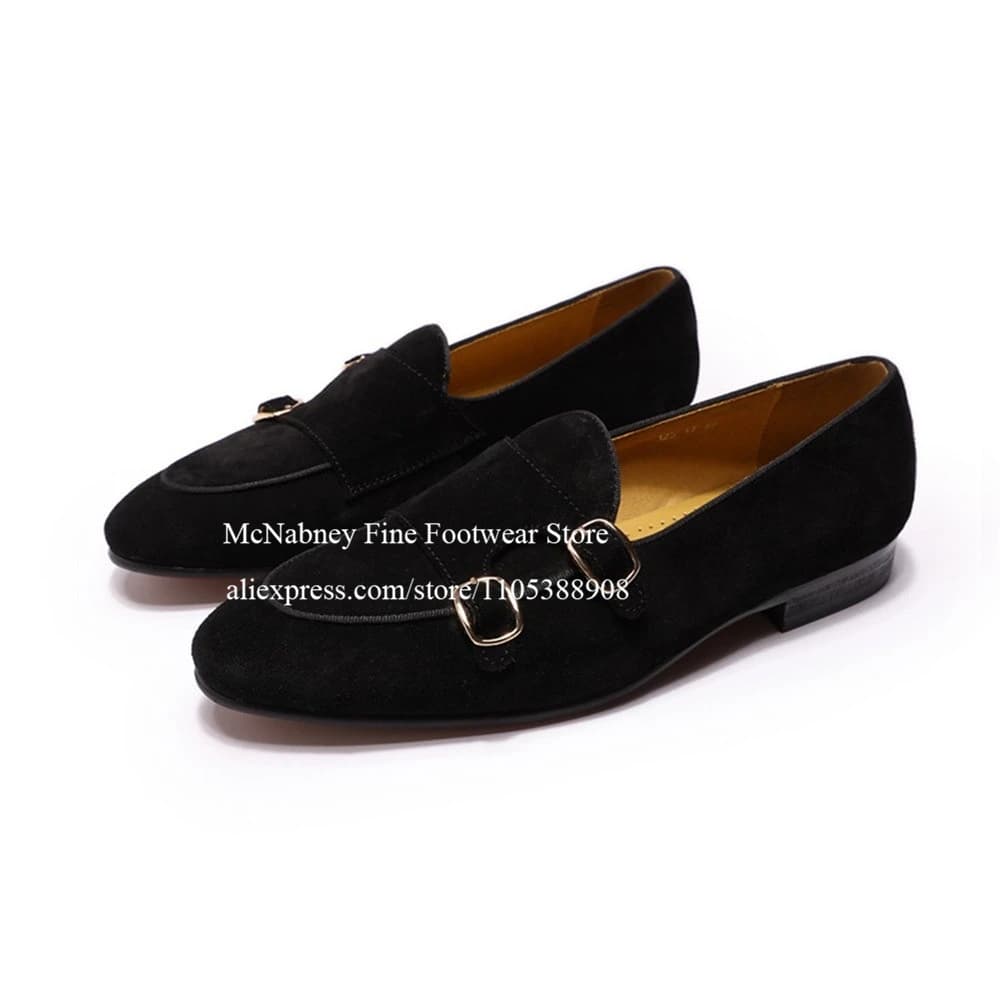 Patent Leather Spiked Cap Toe Velvet Men Loafers Round Toe Slip on Casual Shoes Bold Statement Party Club Dress Shoes for Men