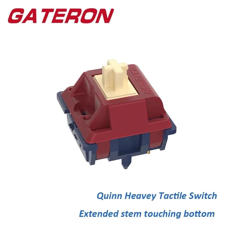 GATERON Quinn Switch 5 Pin RGB Nylon heavy tactile POM Custom DIY-to-te 55g custom keyboard switches