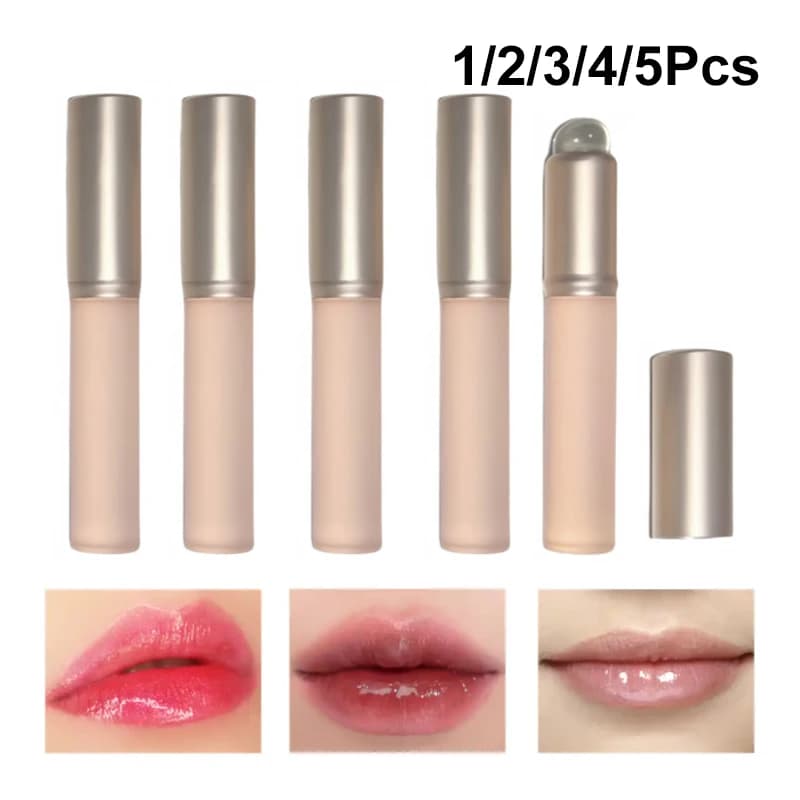 1/2/3/4/5 pezzi pennello per labbra morbido a testa tonda in silicone applicatore per rossetto professionale pennello per sbavature ragazze donne strumenti cosmetici pennelli per trucco