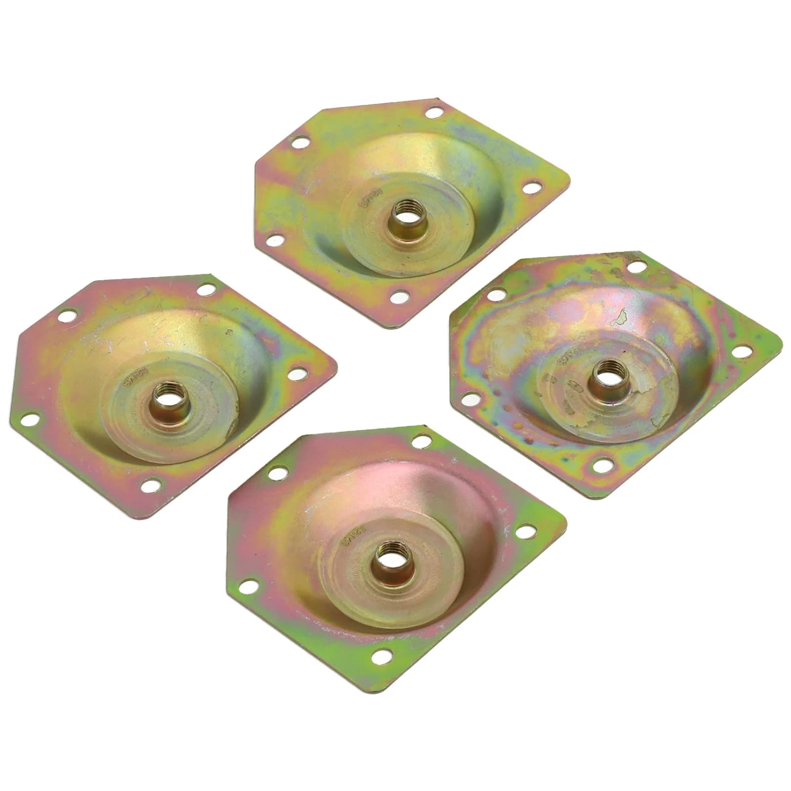 4 pezzi gambe in legno angolate piastra di fissaggio staffa piedi da tavolo per mobili set con viti per collegamento gambe in legno massello da 3 cm-4 cm