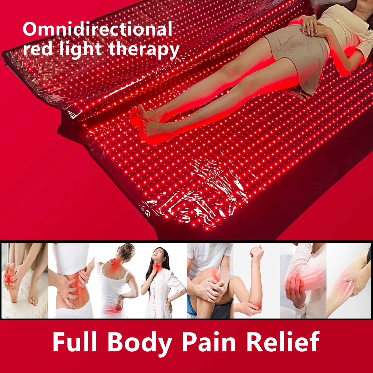 GOOD Shanglaite Large Size 180*90*30cm Red Near Infrared Whole Body Pain Relief Treatment Red Light Therapy Sleeping Bag
