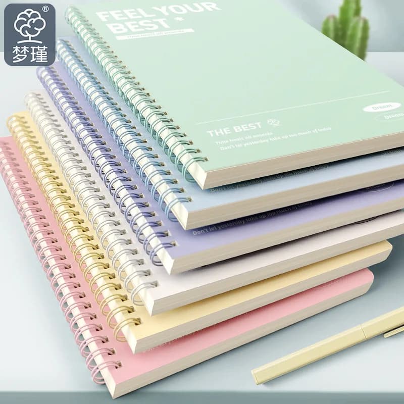 Quaderni a spirale addensati A5 B5 Pagine perforate Quaderno a fogli mobili per studenti Forniture di cancelleria per ufficio scolastico