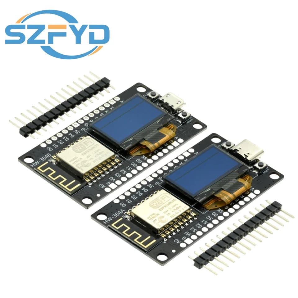 Scheda di sviluppo NodeMCU ESP8266 con display OLED da 0,96 pollici CH340G ESP-12F Modulo WiFi TYPE-C USB per Arduino