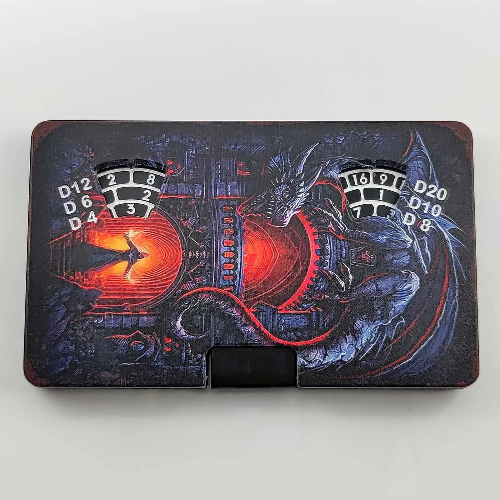 7-in-1 DND Carta di metallo Roulette Dice Punta delle dita Giroscopio Dice Gioco da tavolo D&D Dungeons Dragon TRPG Poliedrico Gioco da tavolo con dadi digitali