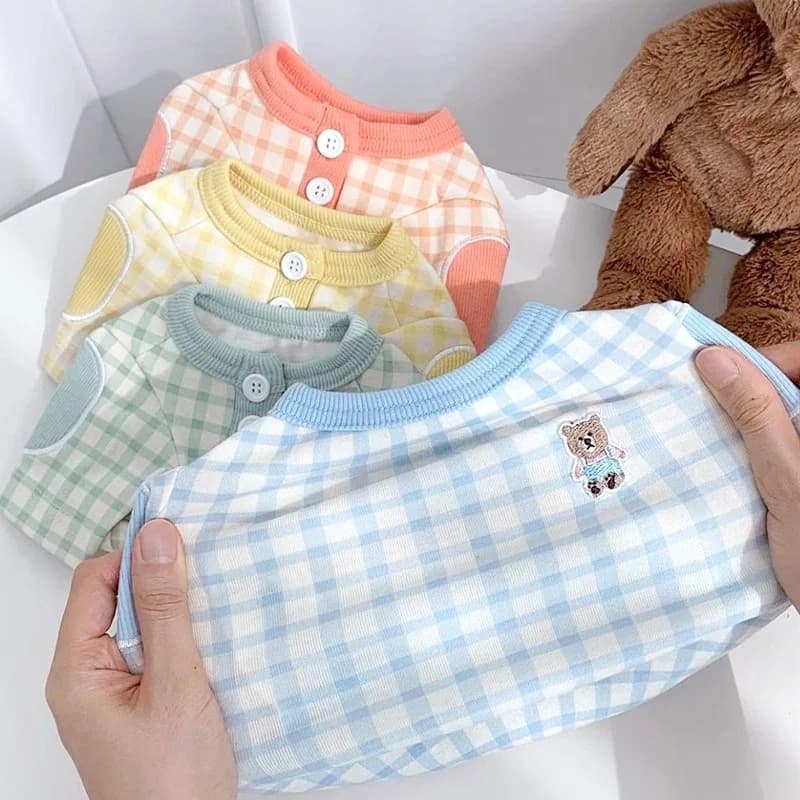 Gilet Sottile per Cani Autunno Inverno 2026, Maglietta a Quadri per Cani, Sottoveste per Cuccioli, Costume per Cani, Felpe con Cappuccio per Chihuahua Bichon, Abbigliamento per Gatti