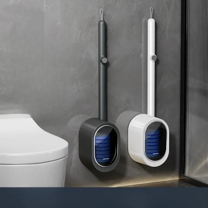 Spazzola per WC - Spazzola per WC Domestica - Spazzola per WC Portatile Usa e Getta - Testina di Ricambio - Spazzola Detergente Deodorante Solubile