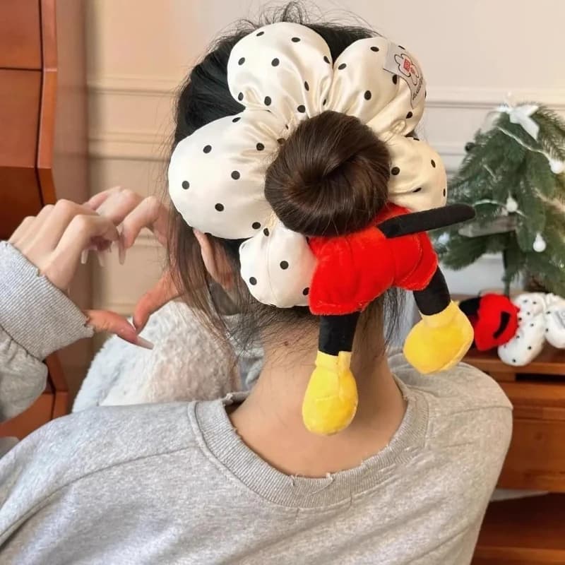 Accessori per Capelli Disney Mickey, Graziosa Bambola di Peluche con Elastico per Capelli, Creativo Accessorio Kawaii per Ragazze, Fascia per Capelli, Regalo all'Ingrosso
