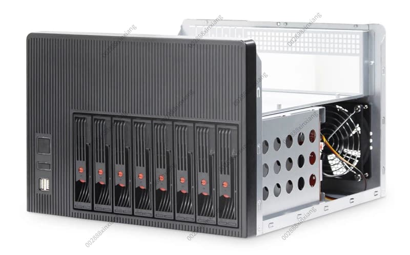 8-disk NAS Home Storage Server Chassis Supports Hot Swappable Compatibility with Micro ATX Motherboards