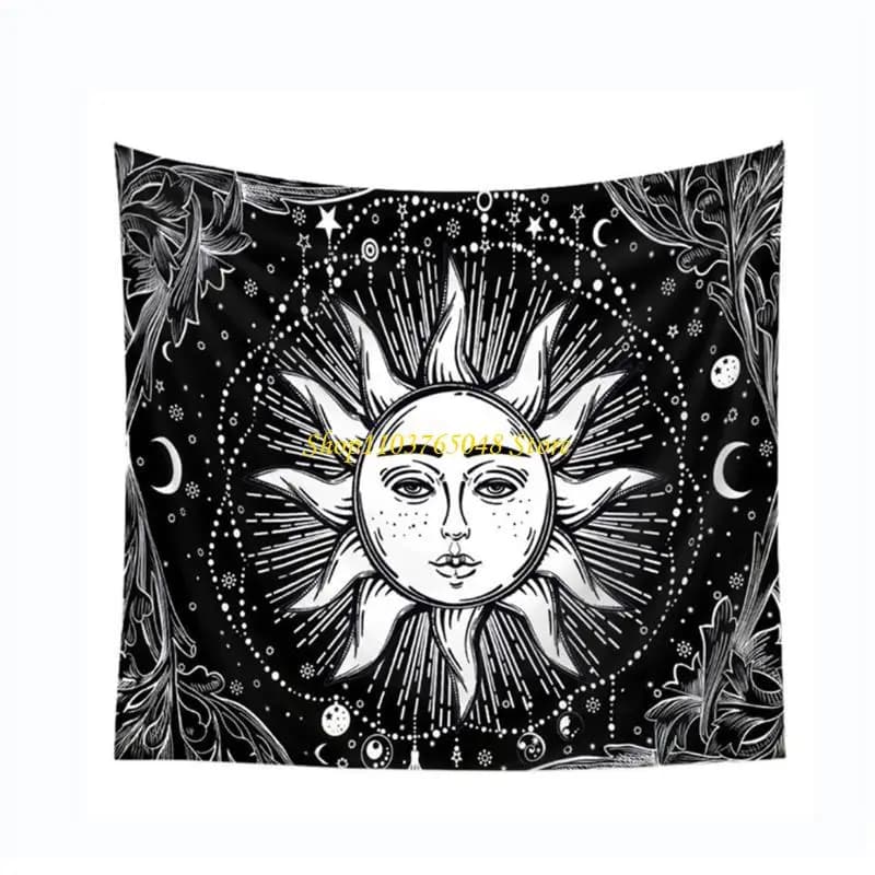 R53E Pendolo Divinazione Altare Tovaglia Gioco da tavolo Pad carte Tovaglia Metafisica Gioco da tavolo Zerbino Camera Appeso
