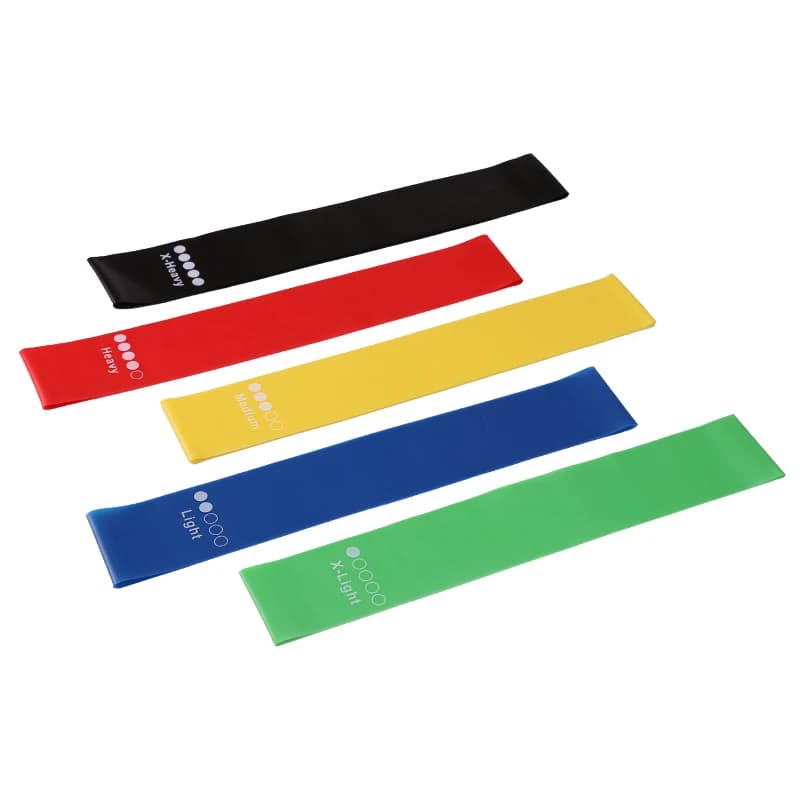 5 pezzi fascia elastica fitness fascia di resistenza yoga esercizio allenamento palestra fitness anello sportivo fasce di resistenza crossfit sportive