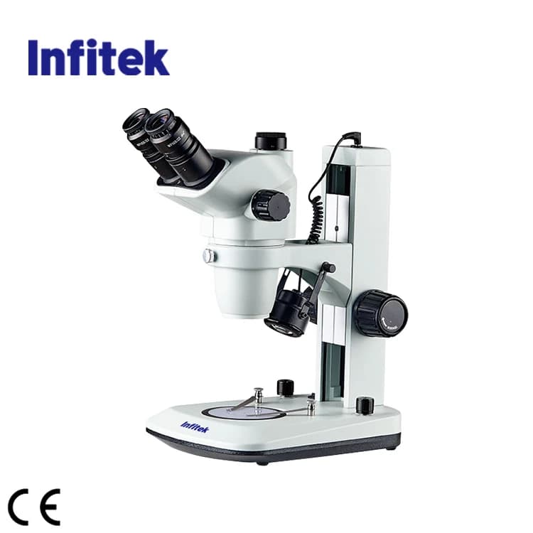 Microscopio stereo/stereo stereoscopico con ingrandimento trinoculare Infitek 6.7X-45X