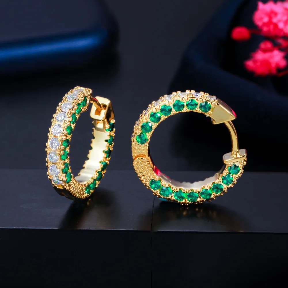 Nuovi orecchini a cerchio con diamanti in stile coreano, orecchini con zirconi, orecchini simili a dea semplici e personalizzati, San Valentino, Festa della mamma, Festa, Cerimonia scolastica, Cerimonia di laurea, Regalo di compleanno