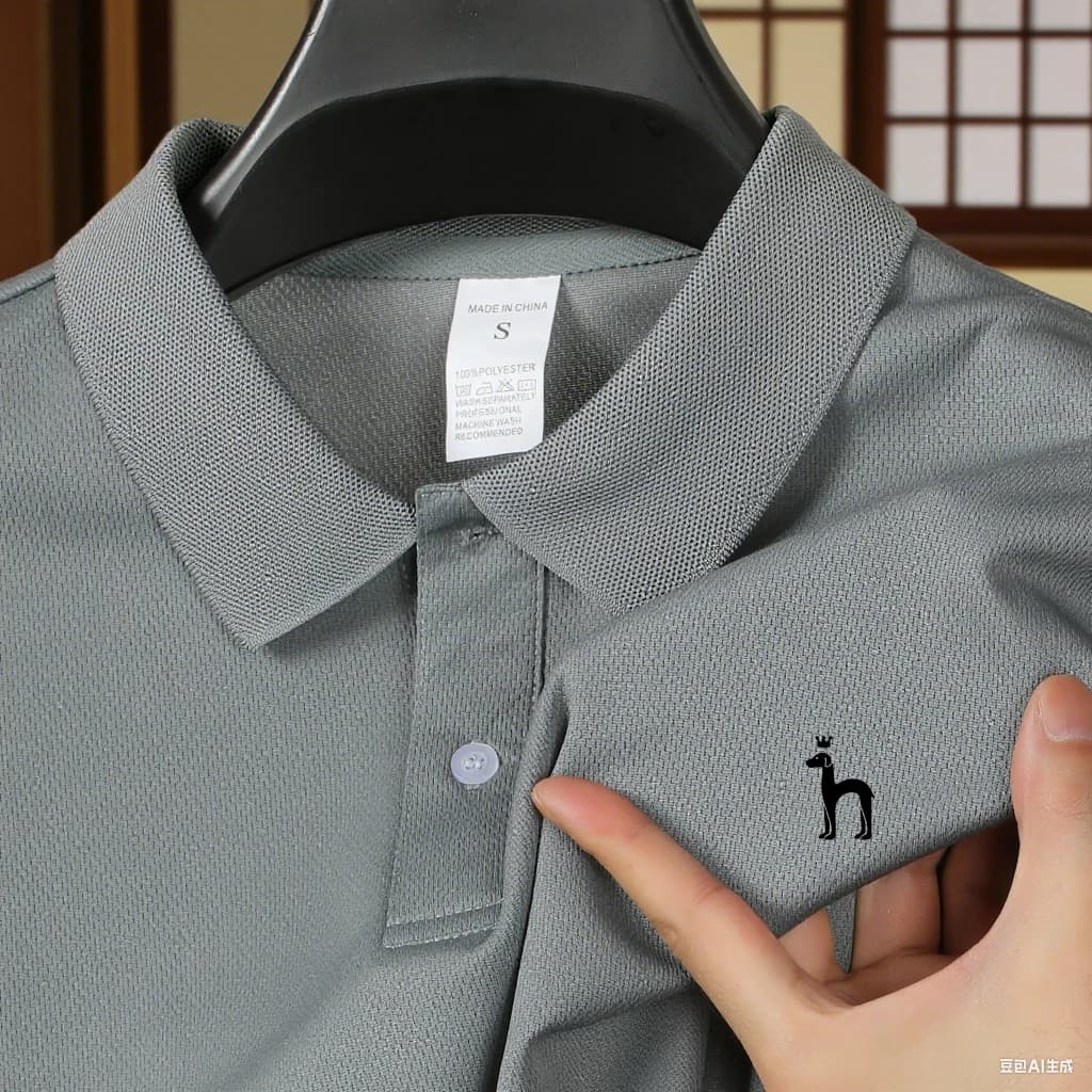 Polo a maniche corte da uomo di marca di alta gamma, T-shirt casual da golf di tendenza per l'estate