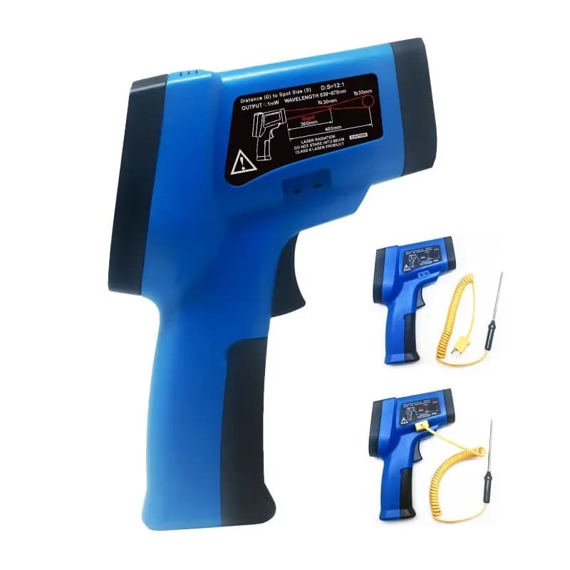 Termometro a infrarossi USB tascabile industriale Mini Themo Bilancia di temperatura Pistola laser con termometro a sonda industriale
