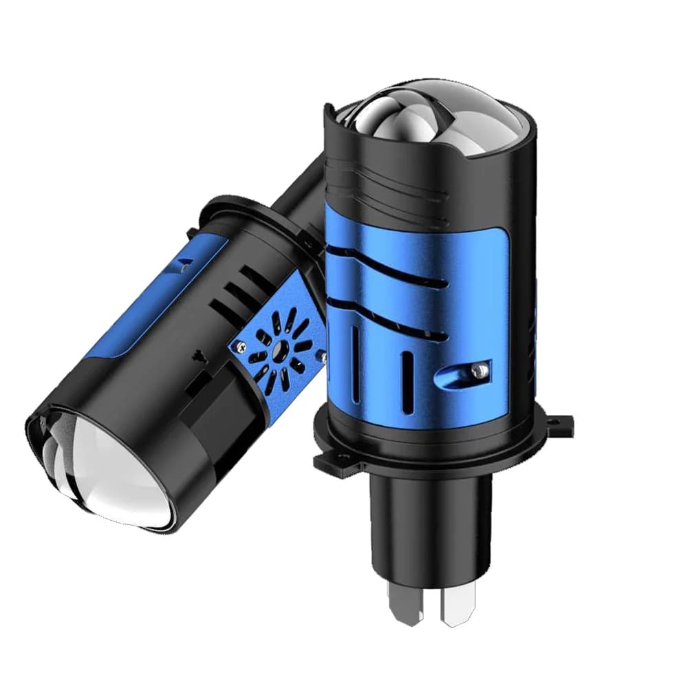 140W H4 LED Lampadina per fari Lente per proiettore Canbus Mini H4 Bi 30000LM 6500K Fascio alto e basso Turbo Fan Car Light 9003/HB2 Plug & Play