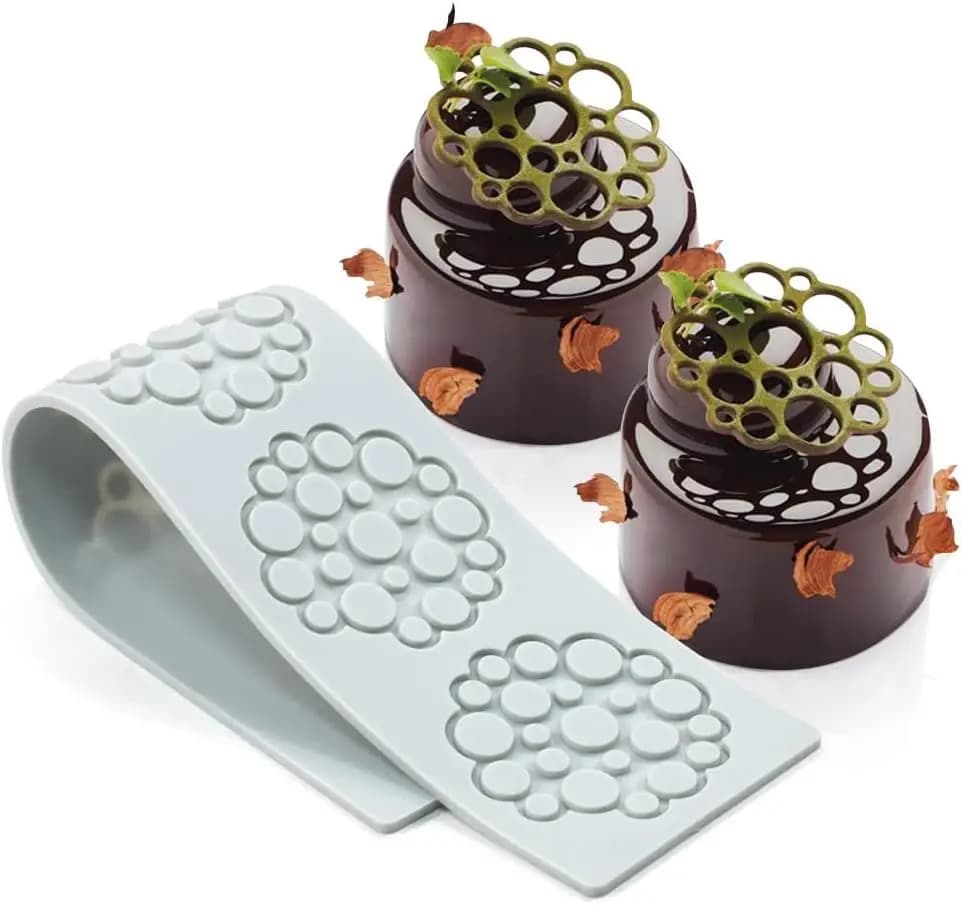 Stampi in Silicone per Decorazioni, Set di Stampi 3D a Nido d'Ape per Dolci, Resina, Argilla Polimerica, Decorazioni in Zucchero