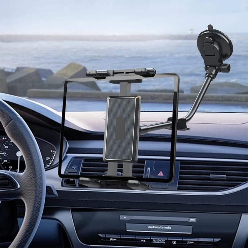 Supporto per Telefono da Auto a Braccio Lungo Resistente con Ventosa - Regolabile a 360° ° Supporto per navigazione per auto con rotazione per iPhone, Pad