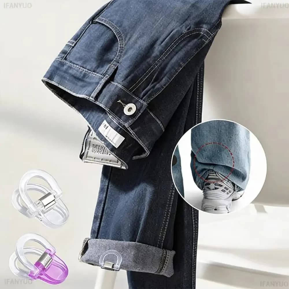 10Pcs Transparent Book Label Clip Strong Clip Non-slip Edge Page Holder Clip Colorful Portable Invisible Leg Shortening Clip