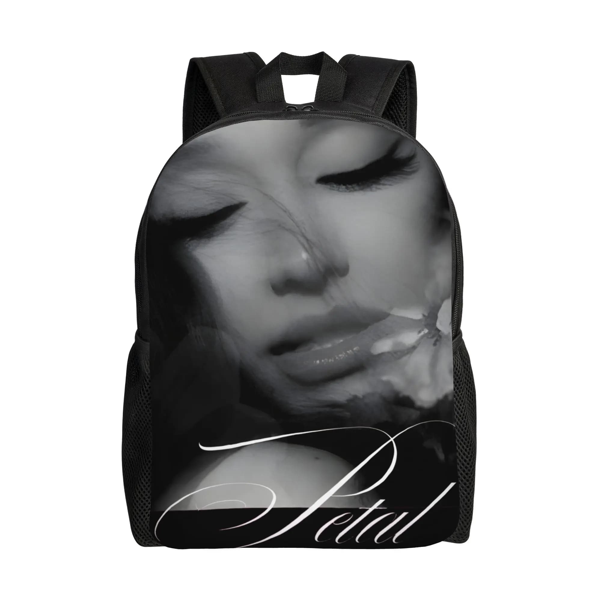 Ariana Grande Petal Album Backpack University Backpacks Men Modern School Bags Design Big Rucksack