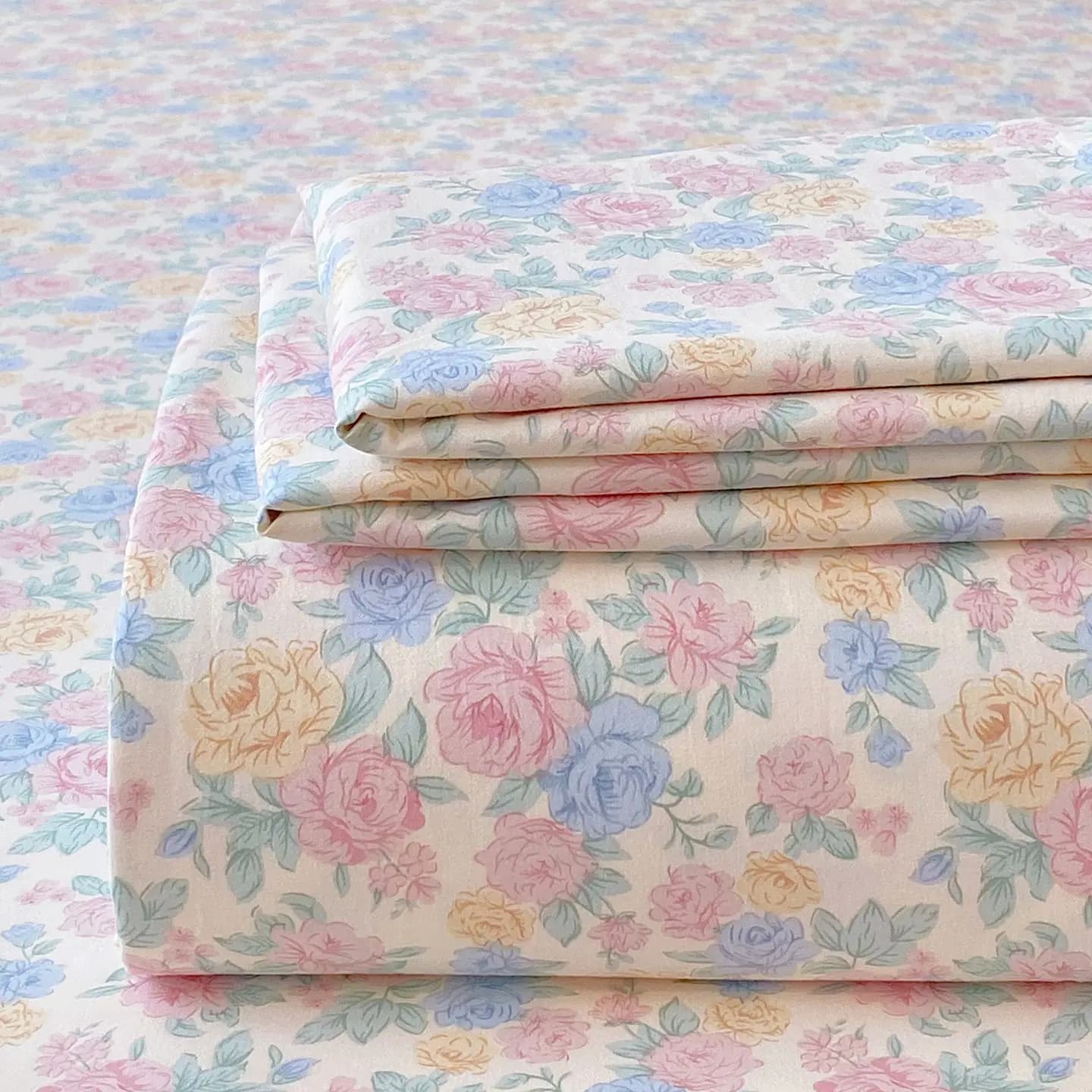 Flower Printed Bed Sheet Pastoral Style Bed Linen for Aldults Home Single/Queen/King Size Flat Top Bedsheet colcha de cama casal