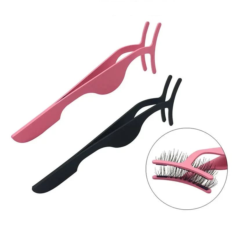 Application for Fin Eyelashes, Professional Eye Makeup Grips, Auxiliary Instrument for Wrinkling Eyelashes, Visone Eyelash Grips