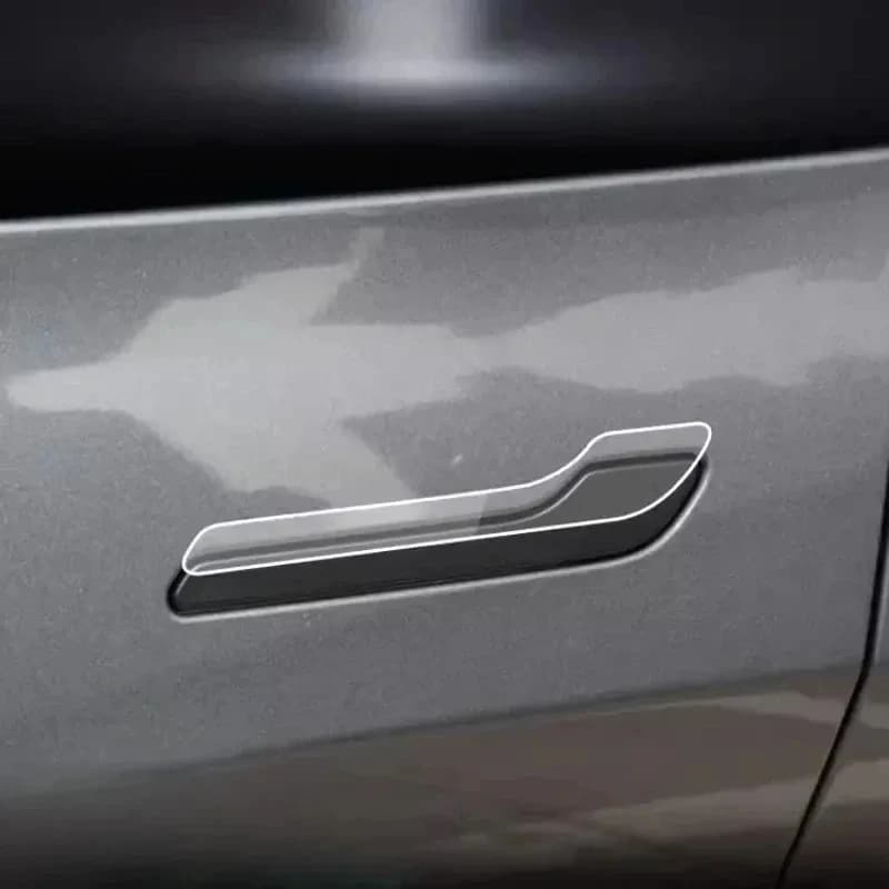 4PCS Car Door Handle Protector Stickers Anti-Scratch Car Door Handle Cover Guard Door Handle Wrap Kit for Tesla Model 3 Model Y
