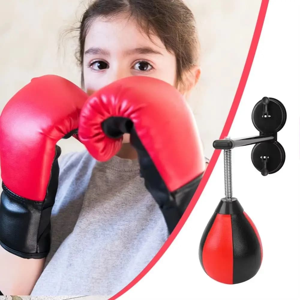 Sacco da Boxe Gonfiabile da Parete con Ventosa, Palla da Allenamento per Esercizi Fisici, Promuove lo Sviluppo