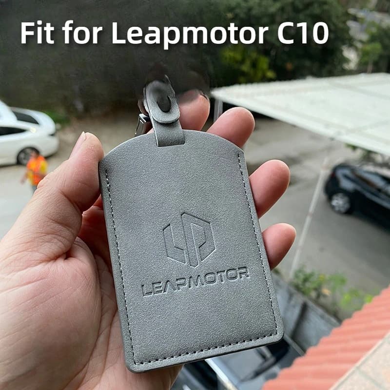 Adatto per Leapmotor C10 C16 Portachiavi per auto NFC Smart Card Custodia protettiva in pelle scamosciata