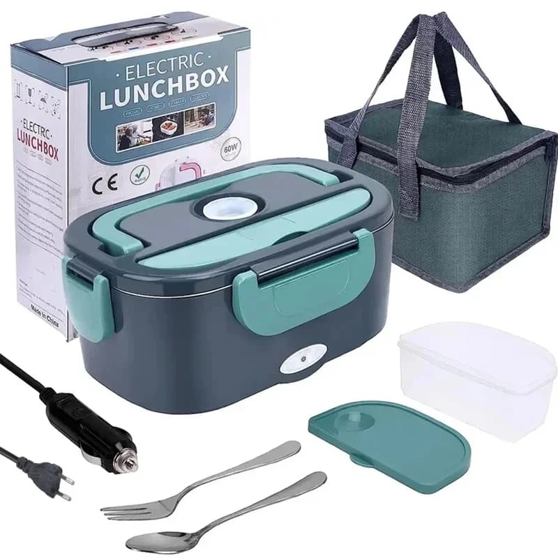 1.5L 60W Electric Lunch Box Food Warmer Portable Leak Proof Car Home Heater for Truckers Lunch Heating Microwave