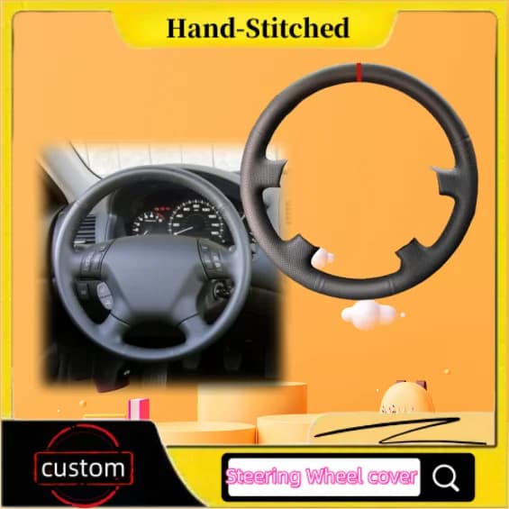 Coprivolante cucito a mano in pelle microfibra per Honda Accord 7th 2003 2004 - 2006 2007 Odyssey 2005 - 2008 2009 2010