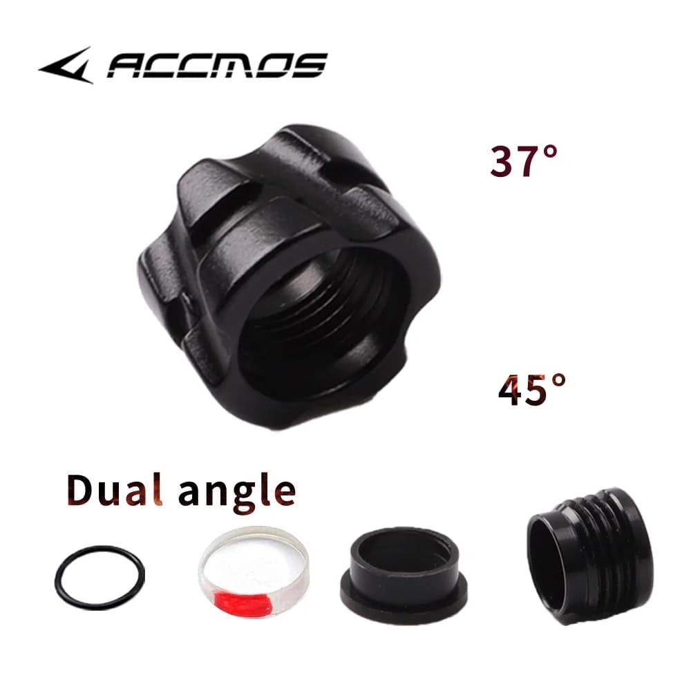 37/45 Gradi Tiro Con L'arco Spioncino Peep Sight Diametro Lente 4x/6x/8x 5.9mm Chiarificatore Ingrandito per Caccia Tiro Al Bersaglio Accessori