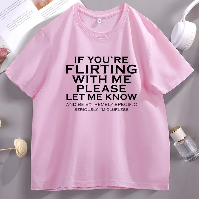 Divertente T-Shirt 'Sei a Corteio con Me?' per Uomo e Donna, Maglietta in Cotone a Maniche Corte con Grafica Umoristica per Appuntamenti