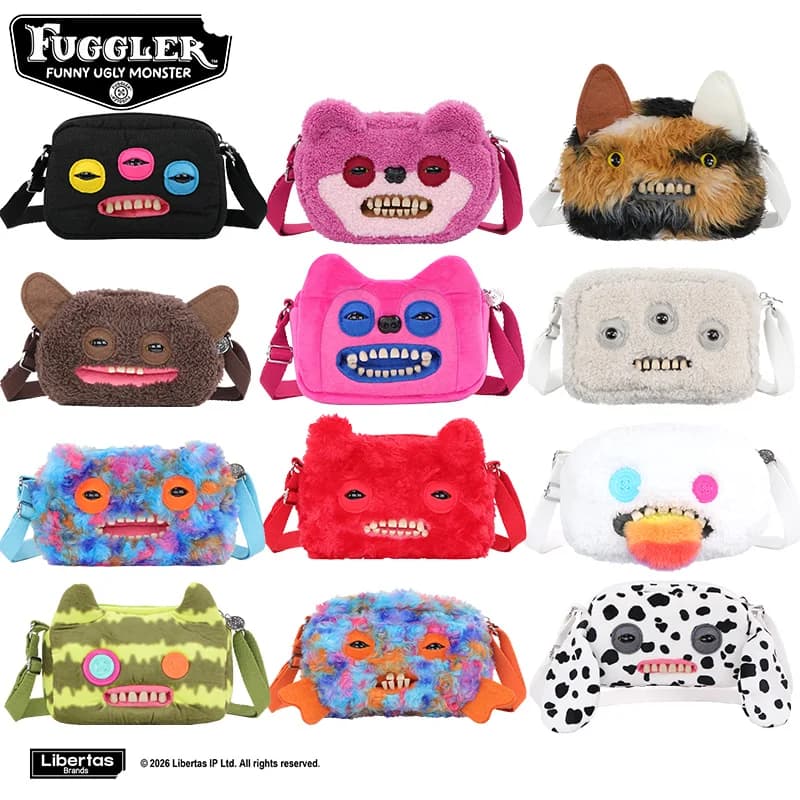 Fuggler Teeth Monster Plush Toys Shoulder Bag Fugglers Funny Ugly Monsters Crossbody Bags Plushies Dolls