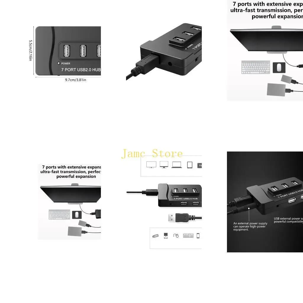 LX0B USB2.0 Charging Expander USB Splitter USB Adapter Multipurpose Connector For Car Home Travel Accessories