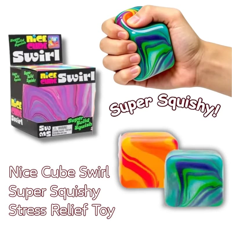 Needoh Soft and Glutinous Sensory Stress-relief Toy Cube Filled with Gel Stretchable Ball Soft Ice Blind Box Slow Rebound