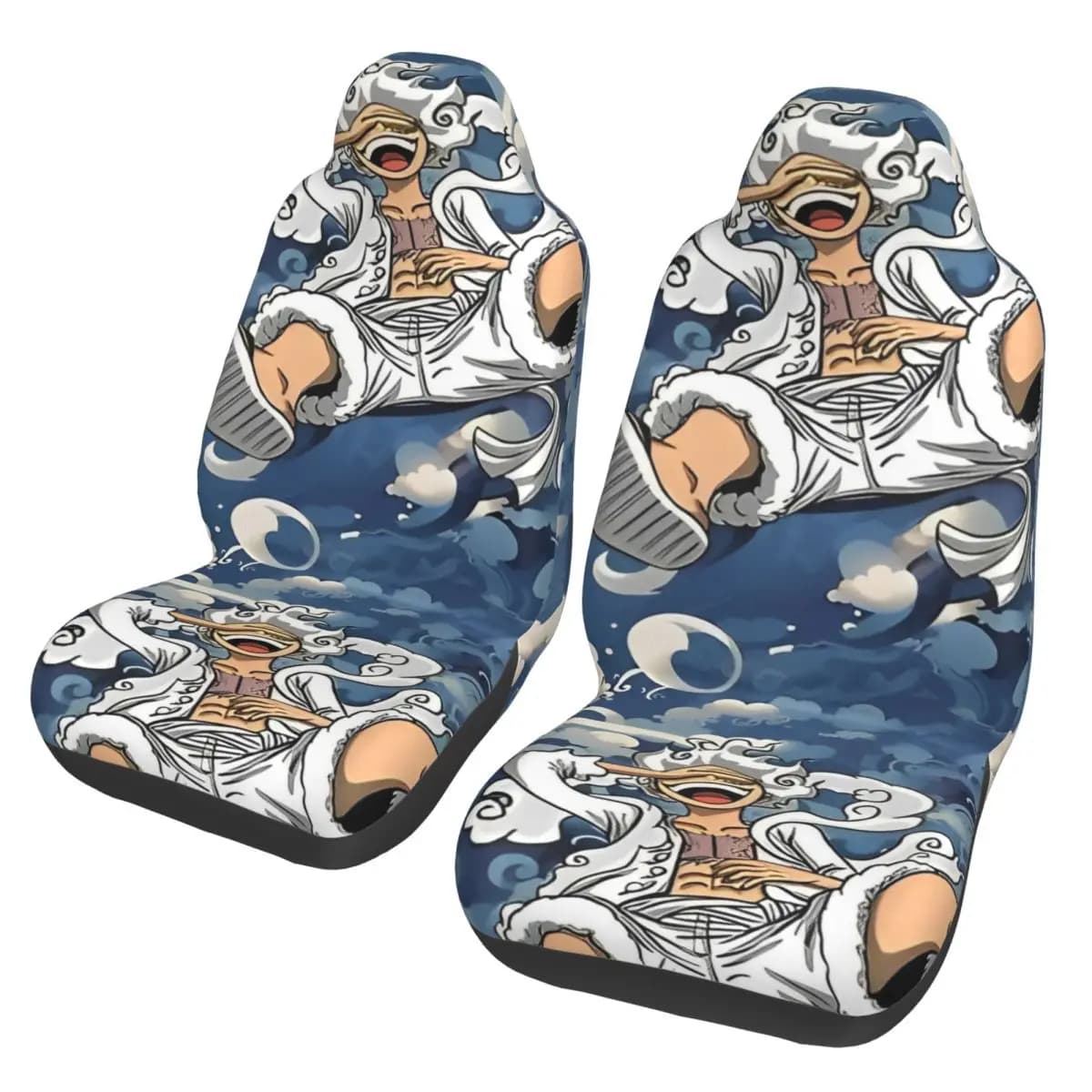 Universal Car Seat Cover Anime One Piece Luffy 5th Gear for all seasons, for SUVs, One Piece car seat covers, polyester seat cover
