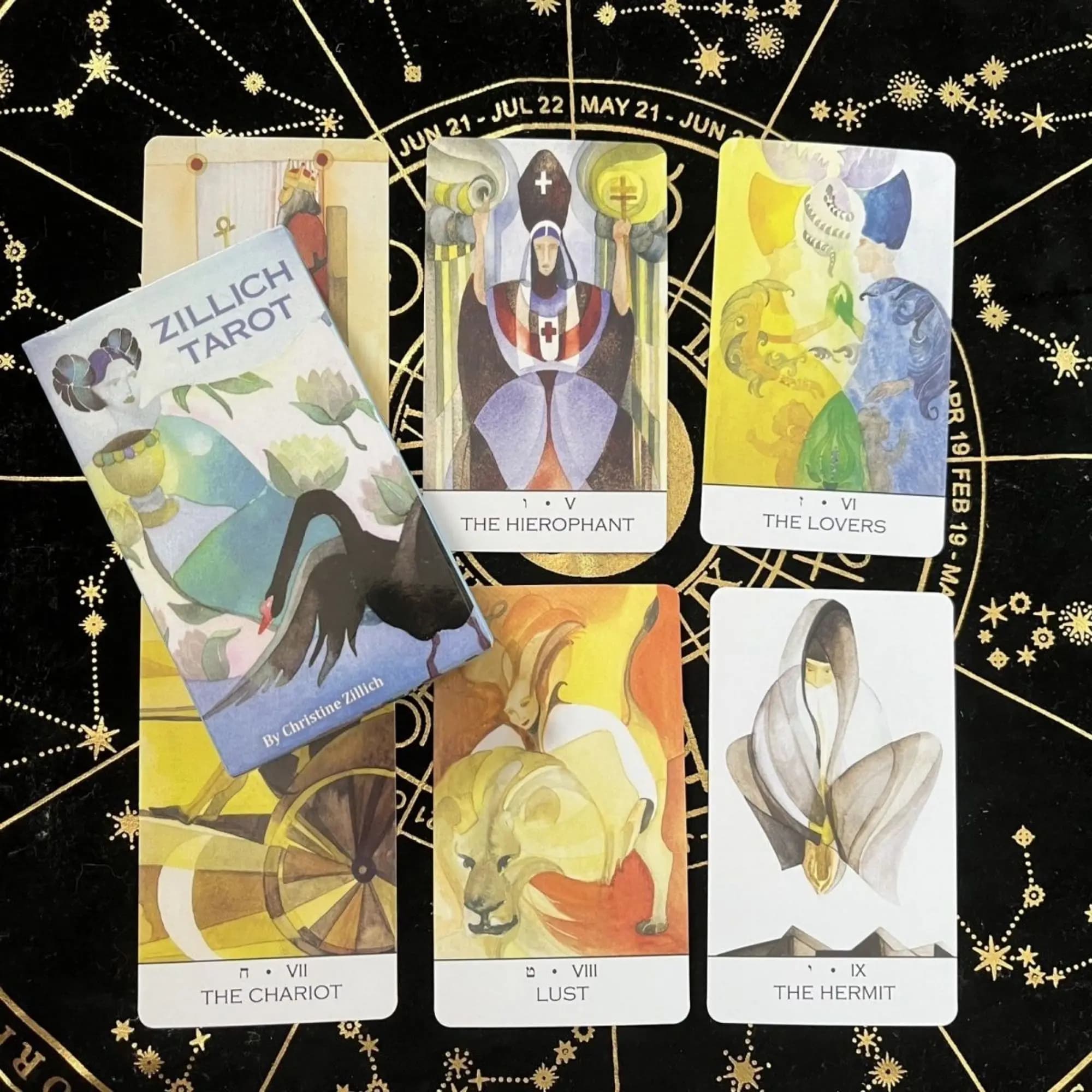 Giochi di carte con mazzo di tarocchi Zillich da 12x7 cm