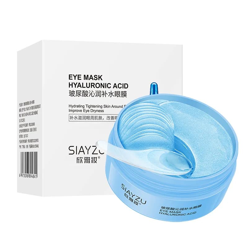 60 Pezzi Maschera Occhi al Collagene con Acido Ialuronico, Anti Occhiaie, Rimuove Borse Sotto gli Occhi, Idratante e Rassodante, Patch per la Cura della Pelle
