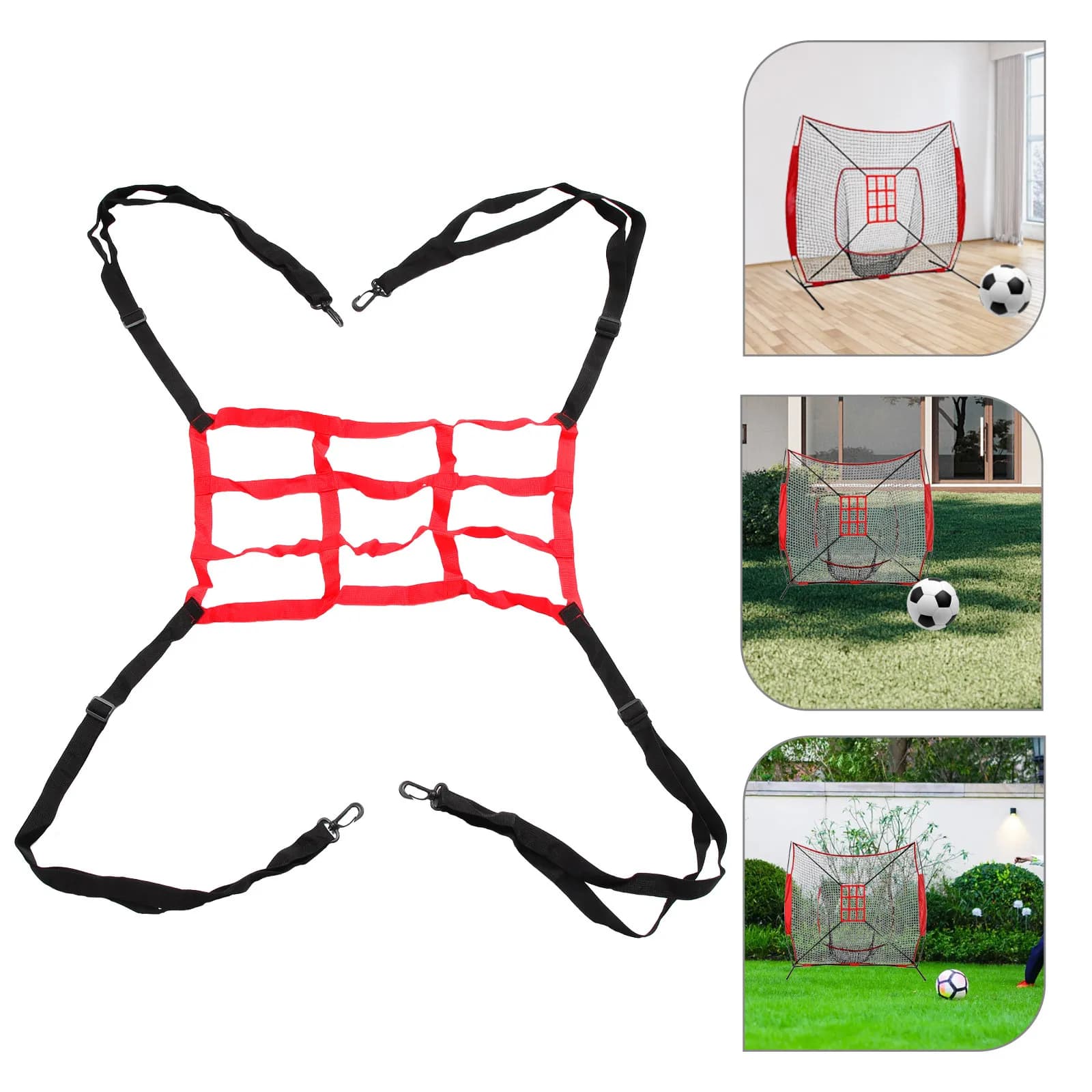 Training Network for Football, Lightweight, Nylon with Alloy Frame, for Indoor and Outdoor Practice, Skill Improvement, Domestic Use and Garden
