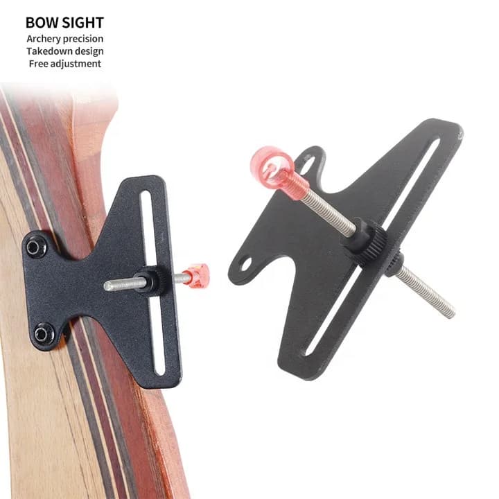 Archery MZ012 Target Recurve Bow Accessories Lightweight Adjustable Simple Target Recurve Bow Single Pin Bow Sight