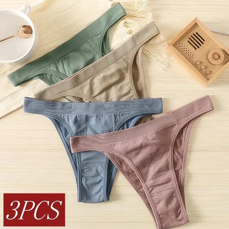3 pezzi/set mutandine brasiliane da donna biancheria intima senza cuciture a vita alta lingerie sexy mutande femminili set di mutandine sportive comfort