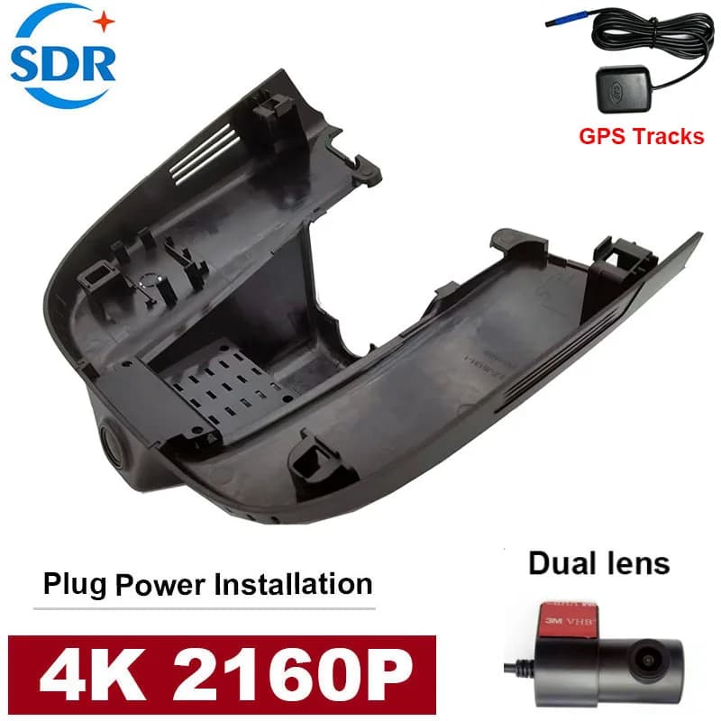 DVR Auto 4K HD Plug and Play Wifi OEM for ALFA ROMEO Stelvio Quadrifoglio, Giulia Quadrifoglio, GTA Fast from 2017 to 2024 with GPS Integrated
