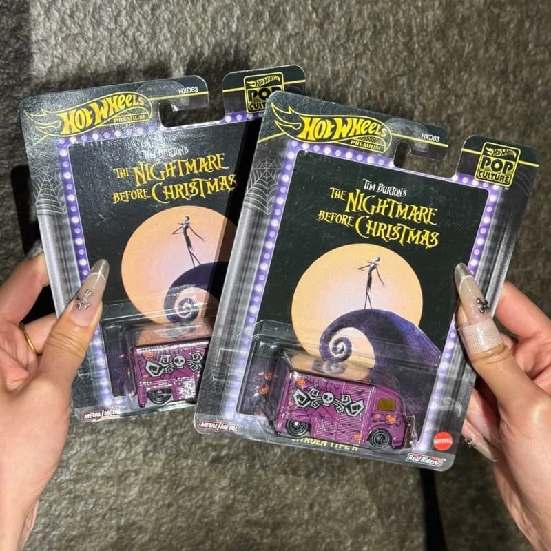 New Hot Wheels HXD63 Gold Label Pop Culture Series Cyberpunk 2077 Airwolf Vigilia di Natale Horror Modello di auto Collezione di giocattoli Auto