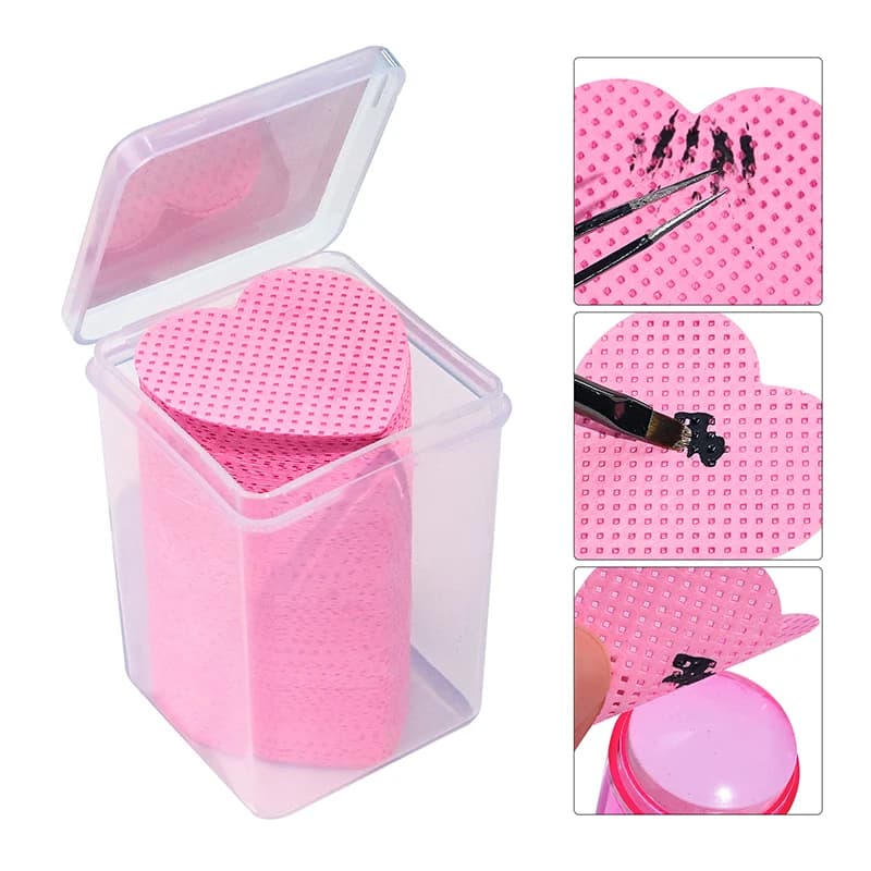 200pc Gel Nail Polish Remover Salviette Cleaner Manicure Nail Remover Salviette di cotone senza pelucchi Detergente Tampone di carta Strumento di trucco Commercio all'ingrosso
