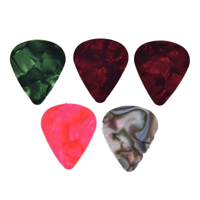 [SH] 1 capotasto per chitarra e 5 plettri per chitarra acustica ed elettrica, accessori per chitarra